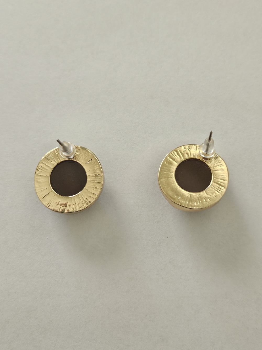 NEW Gold-Tone Tiger Eye Pendant Necklace and Stud Earrings Set Formal Feminine - Picture 4 of 10